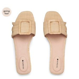 Birdies The Kiwi Wheat Raffia Sandal -Never been worn